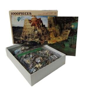 The Tower of Babel 1000 Piece Jigsaw Puzzle 100% Complete Chamber Art Poster